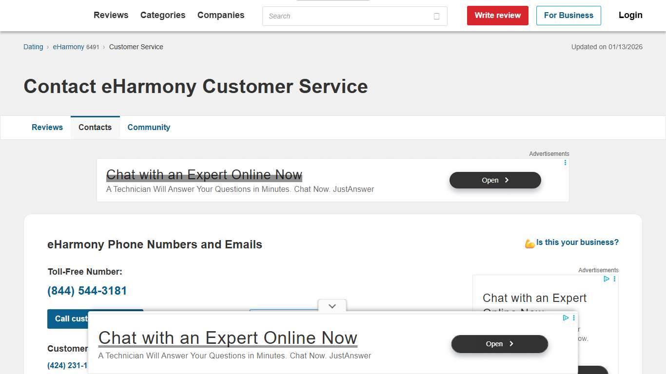 eHarmony Customer Service Phone Number (844) 544-3181, Email, Help Center